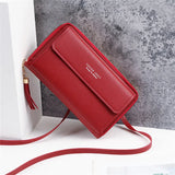 Soft Leather Women Crossbody Bag Shoulder Bag Phone Pouch Mini Messenger Bag Cl
