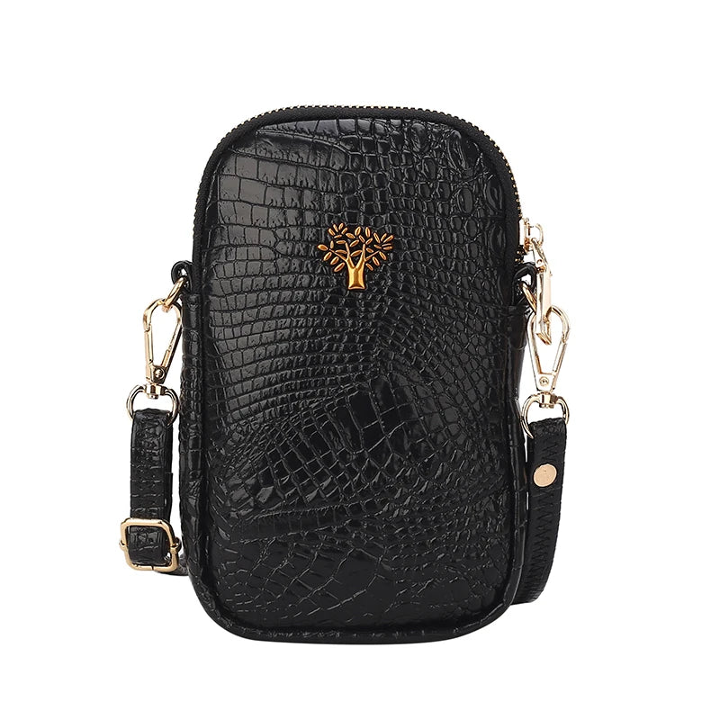 Vintage Soft Leather Women Handbags Shoulder Bag Cell Phone Purse Small Crossbod