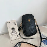 Vintage Soft Leather Women Handbags Shoulder Bag Cell Phone Purse Small Crossbod