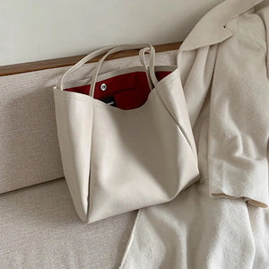 Soft Leather Women's Bag Shoulder Handbag Purse Top-Handle Office Bag