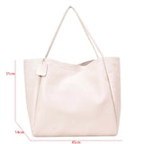Soft Leather Women's Bag Shoulder Handbag Purse Top-Handle Office Bag