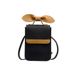 Soft Leather Women's Bag Wallets Bow Decoration Cell Phone Purse Bags Of Women