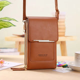 Soft Leather Cell Phone Purse Wallets