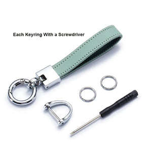 Soft Microfiber Key Ring Durable Hardware For Cars High Keyring Clip Screwdriver