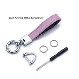 Soft Microfiber Key Ring Durable Hardware For Cars High Keyring Clip Screwdriver