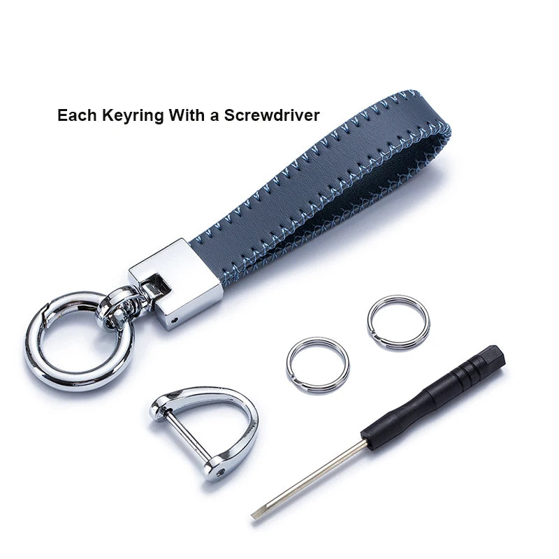 Soft Microfiber Key Ring Durable Hardware For Cars High Keyring Clip Screwdriver