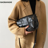 Soft PU Leather Crossbody Bags Plaid Small Clutch Handbags