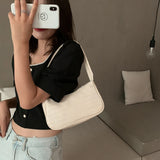 Crocodile Pattern Women Underarm Bag Vintage Casual Small Shoulder Tote