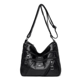 Soft PU Leather Crossbody Bag For Women Shoulder Bag Mult-pockets Messenger Bag