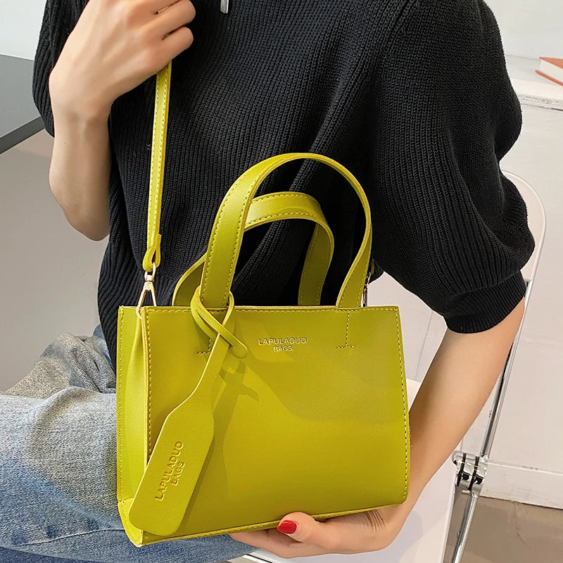 Green PU Leather Crossbody Bag for Women Shoulder Purses Handbags