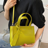 Soft PU Leather Crossbody Bags for Women Solid Shoulder Purses Green