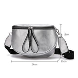 PU Leather Crossbody Shoulder Bag for Women Small Solid Handbag