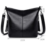 PU Leather Crossbody Bag Women Casual Shoulder Tote Handbag