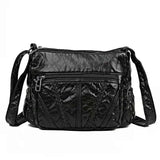 Vintage PU Leather Shoulder Bag Women Messenger Bag Lady Handbag