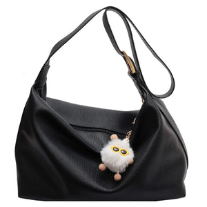 Soft PU Leather Shoulder Bags For Women Solid Casual Packages Classic Handbags