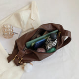Soft PU Leather Shoulder Bags For Women Solid Casual Packages Classic Handbags