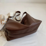 Soft PU Leather Shoulder Bags For Women Solid Casual Packages Classic Handbags