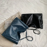 Vintage PU Leather Shoulder Bag for Women Large Capacity