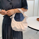 Soft PU Leather Crossbody Bag For Women Solid Shoulder Purses Handbags