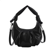 Soft PU Leather Crossbody Bag For Women Solid Shoulder Purses Handbags