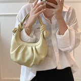 Soft PU Leather Crossbody Bag For Women Solid Shoulder Purses Handbags