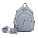 Soft PU Leather Women Backpack Large Capacity Multifunction Female Shoulder Bag