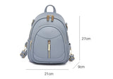 Soft PU Leather Women Backpack Large Capacity Multifunction Female Shoulder Bag