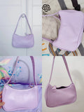 Retro Purple Underarm Bag Women's Small Shoulder Bags