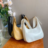 Soft PU Leather Women Shoulder Crossbody Bags Ladies Hobos Handbags Retro Solid