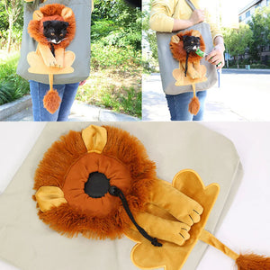 Soft Pet Carriers Lion Portable Breathable Bag Cat Dog Carrier Bags