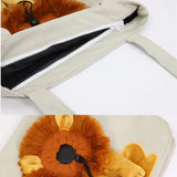 Soft Pet Carriers Lion Portable Breathable Bag Cat Dog Carrier Bags