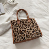 Soft Plush Faux Fur Handbag for Ladies