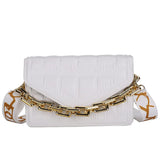 Green Clutch Tote Bag Soft Pu Leather Chain Shoulder Bag