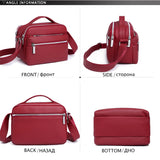 Soft Shoulder Bag Ladies Pocket Handbag Waterproof Lightweight