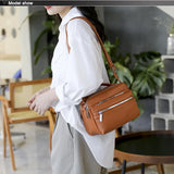Soft Shoulder Bag Ladies Pocket Handbag Waterproof Lightweight