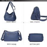 Vintage Soft Shoulder Bag Ladies Crossbody Purse Travel Bag