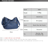 Vintage Soft Shoulder Bag Ladies Crossbody Purse Travel Bag