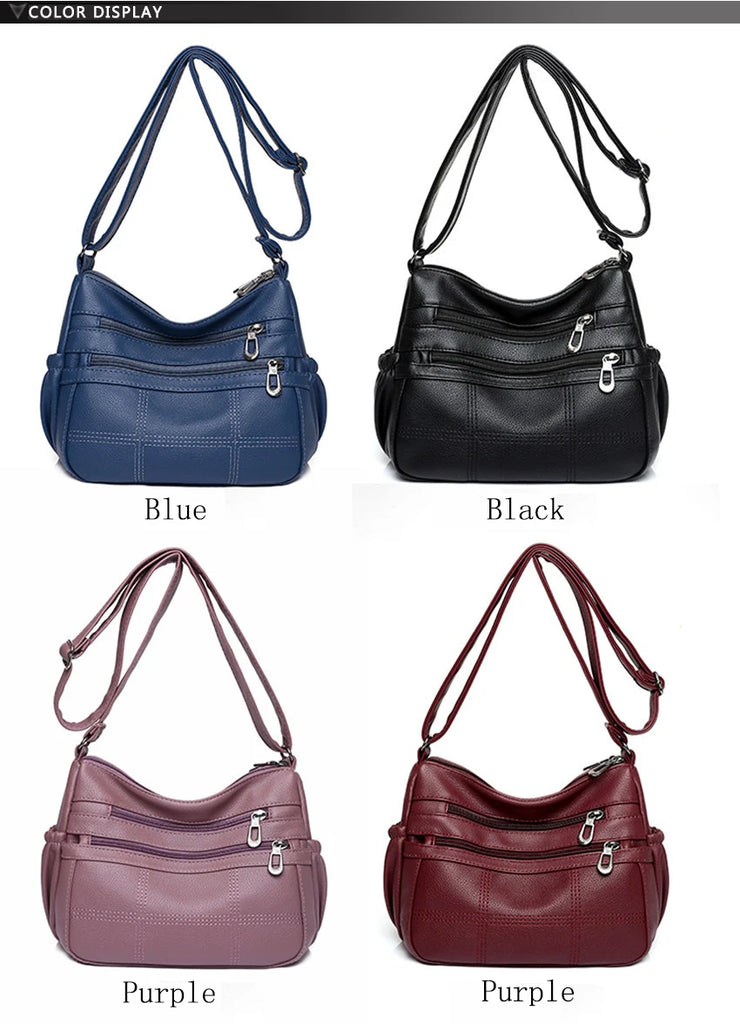 Vintage Soft Shoulder Bag Ladies Crossbody Purse Travel Bag