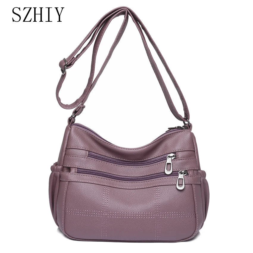 Vintage Soft Shoulder Bag Ladies Crossbody Purse Travel Bag