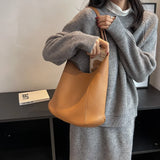 Vintage PU Leather Shoulder Bag for Women Hobo Handbag