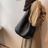 Vintage PU Leather Shoulder Bag for Women Hobo Handbag