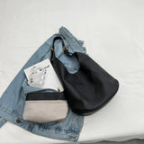 Vintage PU Leather Shoulder Bag for Women Hobo Handbag