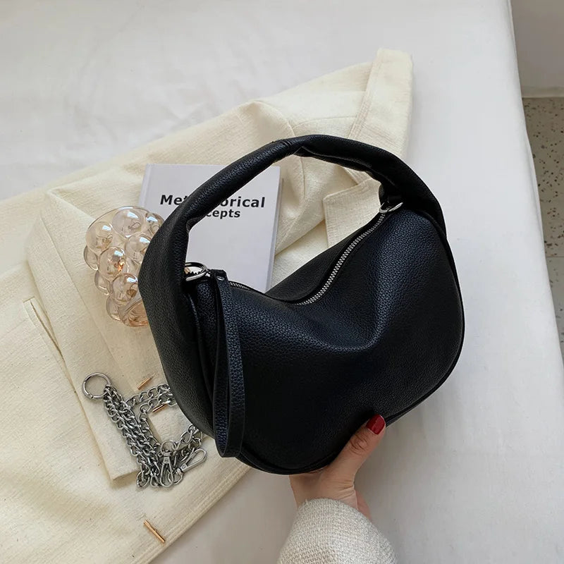 Small PU Leather Crossbody Bags for Women Chain Shoulder Side Bag