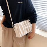 Soft Small PU Leather Crossbody Bag Casual Shoulder Handbag