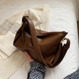Soft Surface Large-capacity Women's Shoulder Bag