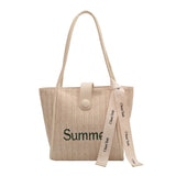 Straw Woven Large-capacity One-shoulder Tote Bag