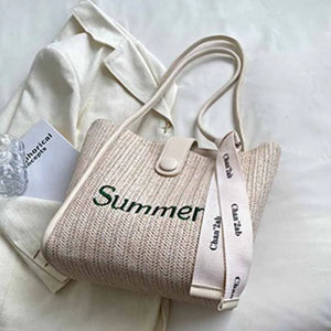 Straw Woven Large-capacity One-shoulder Tote Bag