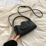 Heart Handbag Purse Lady Soft Top Handle Crossbody Bag For Women