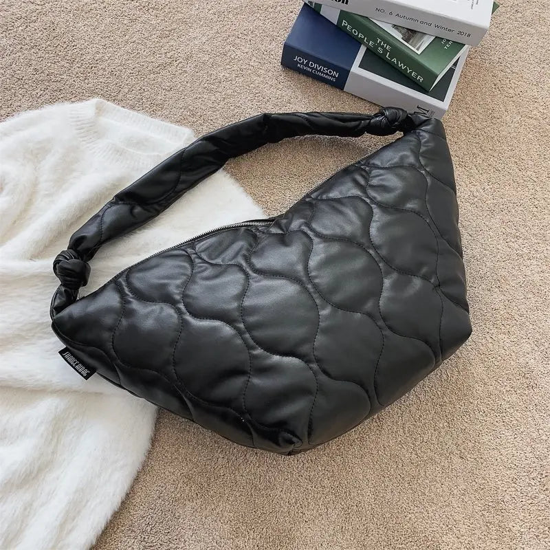 Warm PU Leather Crossbody Bag Winter Women Handbag Shoulder Bag