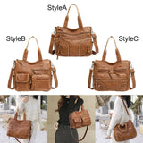 Soft Women Handbag Travel Ladies Handle PU Leather Shoulder Holiday